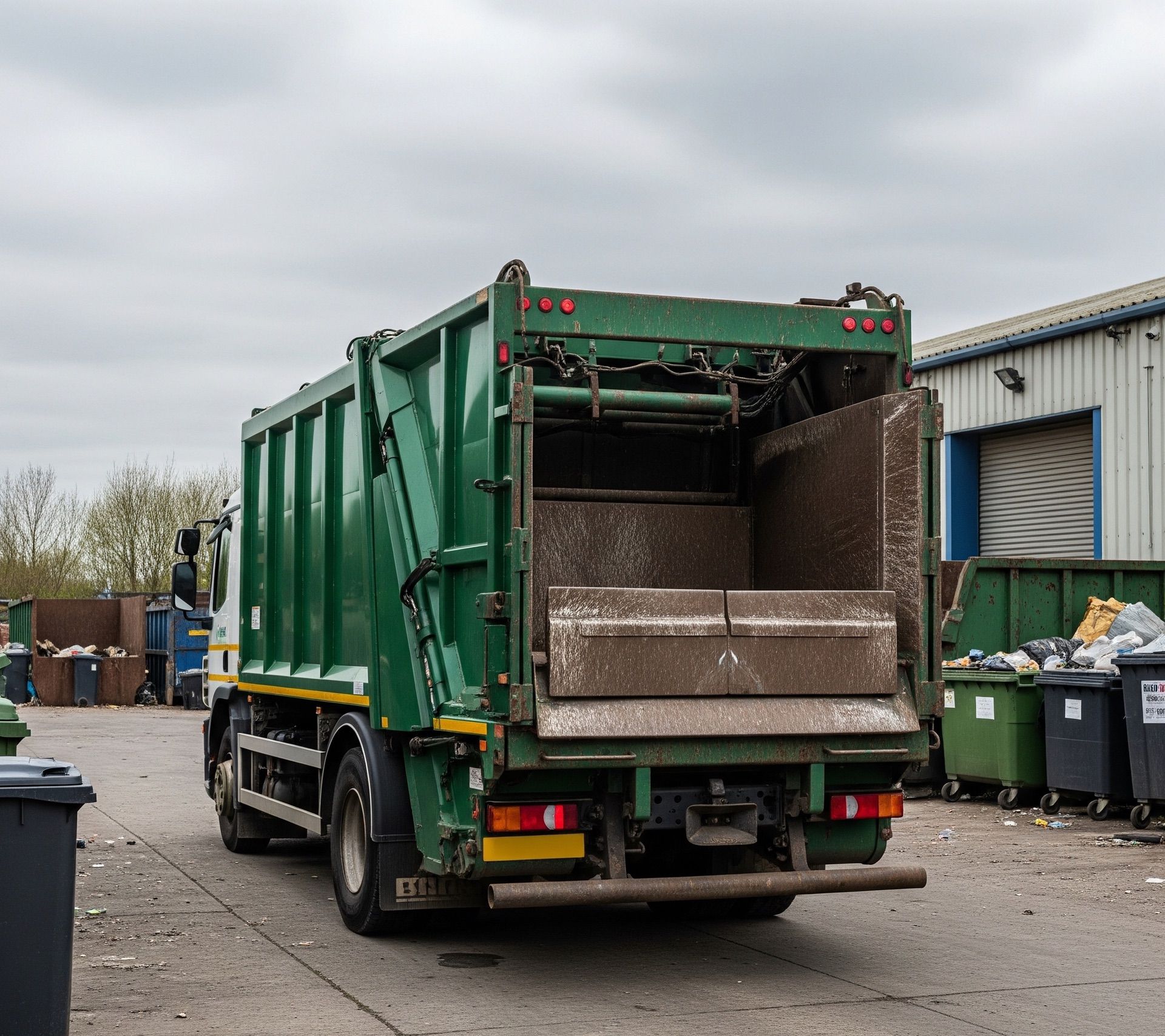 A waste collection truck for waste contractors