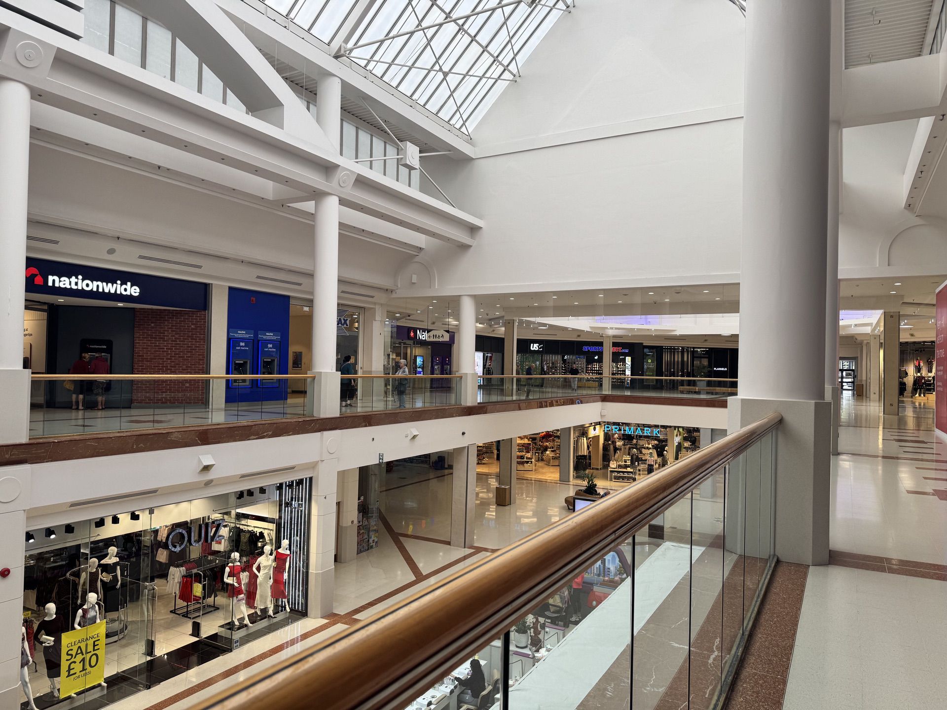 A modern multi-tenant building lobby