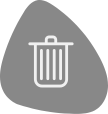 Icon of a waste bin